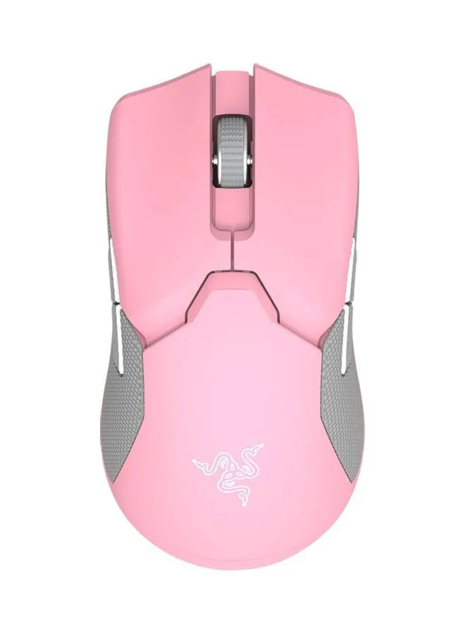 RAZER Viper Ultimate Wireless HyperSpeed Gaming Mouse with RGB Charging Dock - 20K DPI Optical Sensor, 8 Programmable Buttons,70 Hr Battery - Quartz Pink