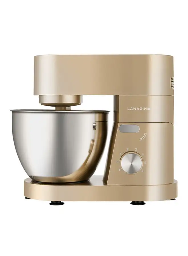LAWAZIM Electric Dough Stand Mixer With Bowl 5.5 L 1200 W 05-2160-01 Gold