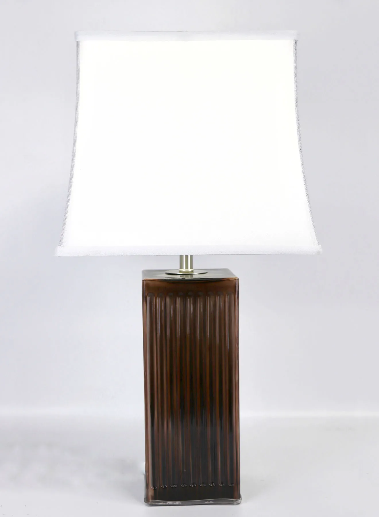 ebb & flow Modern Design Glass Table Lamp Unique Luxury Quality Material for the Perfect Stylish Home RSN71010-C Brown 13 x 24