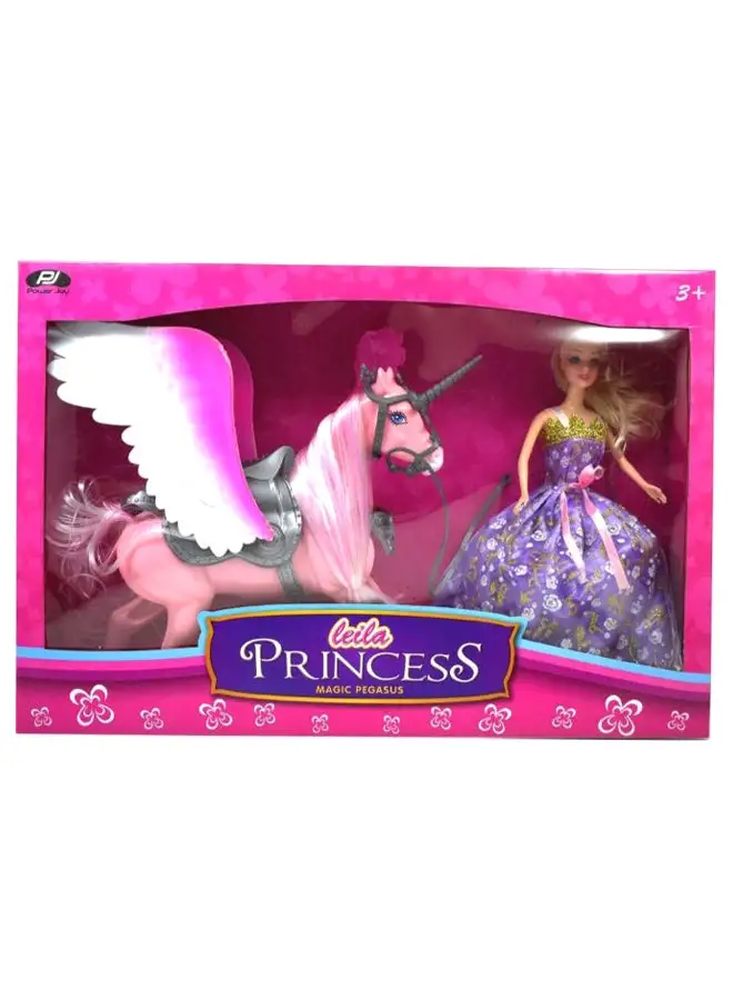 Power Joy Leila Princess And Magic Pegasus Play Set