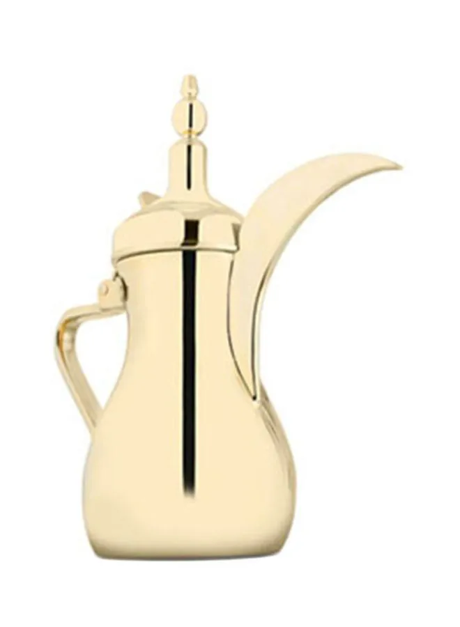 Alsaif Stainless Steel Arabic Coffee Dallah Flask Gold 1.2Liters