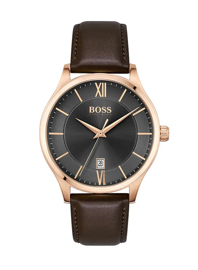 HUGO BOSS Men's Elite  Grey Dial Watch - 1513894