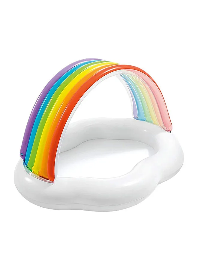 INTEX Attractive Inflatable Lightweight Vinyl Rainbow Cloud Baby Floats Pool 56x47x33inch