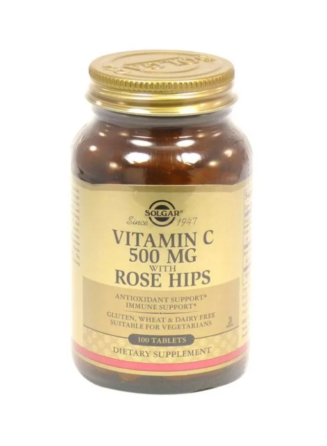 Solgar Vitamin C 500 Mg With Rose Hips - 100 Capsules