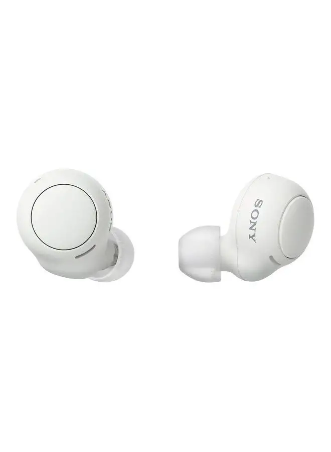 سوني WF-C500 سماعات أذن لاسلكية داخل الأذن تعمل بالبلوتوث مع ميكروفون ومقاومة للماء IPX4 أبيض