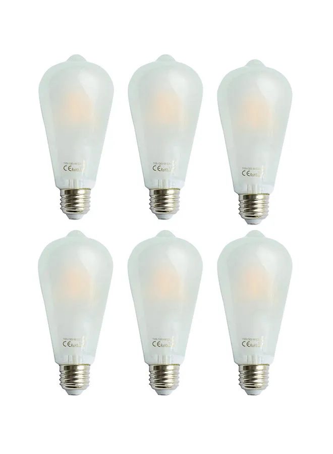 ebb & flow Led Bulb White Unique Luxury Quality Material for the Perfect Stylish Home White 6.4 X 6.4 X 13.97cm