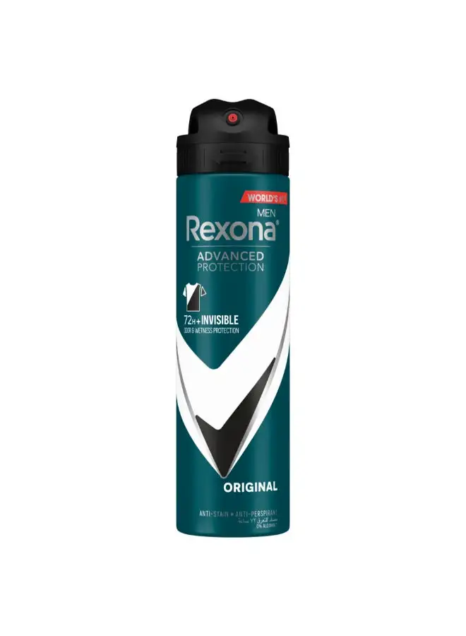 Rexona Men Antiperspirant Deodorant Spray Antibacterial And Invisible Black/White 150ml