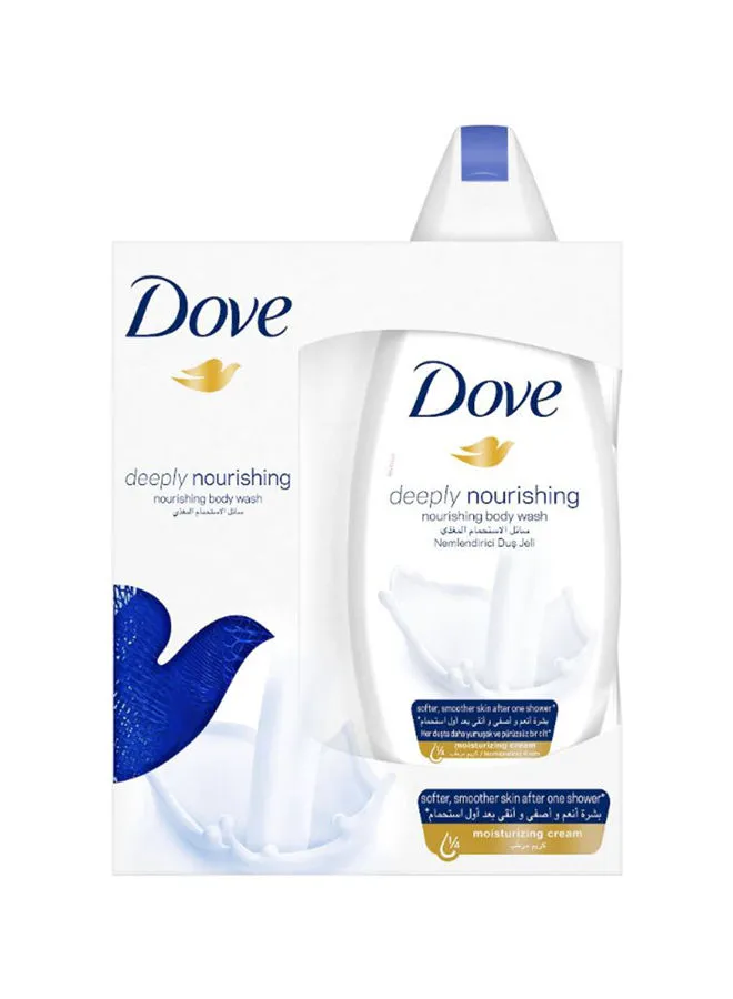 Dove Deep Moisture Nourishing Body Wash White 250ml
