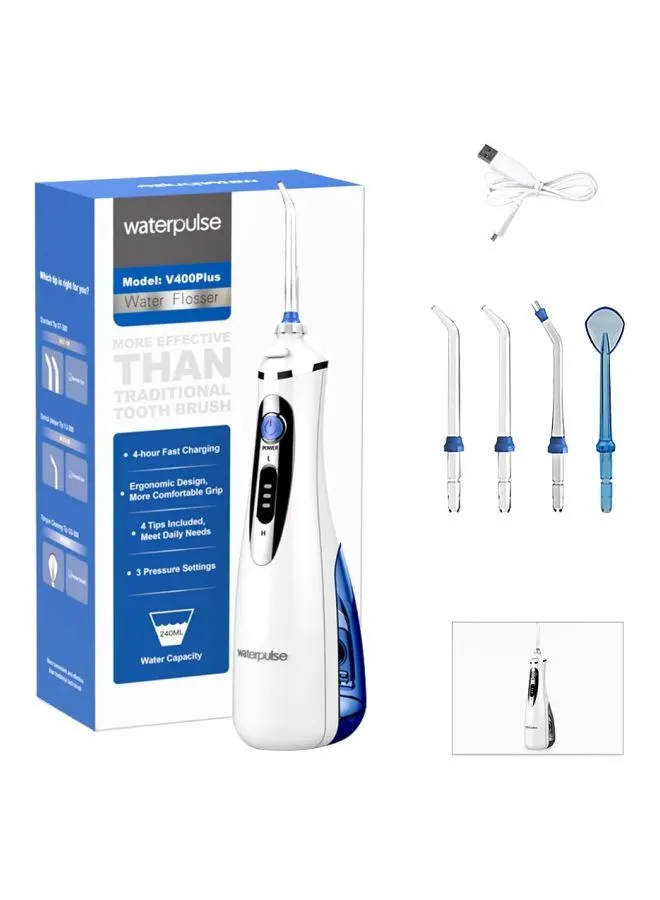 waterpulse Portable Dental Water Flosser White/Blue