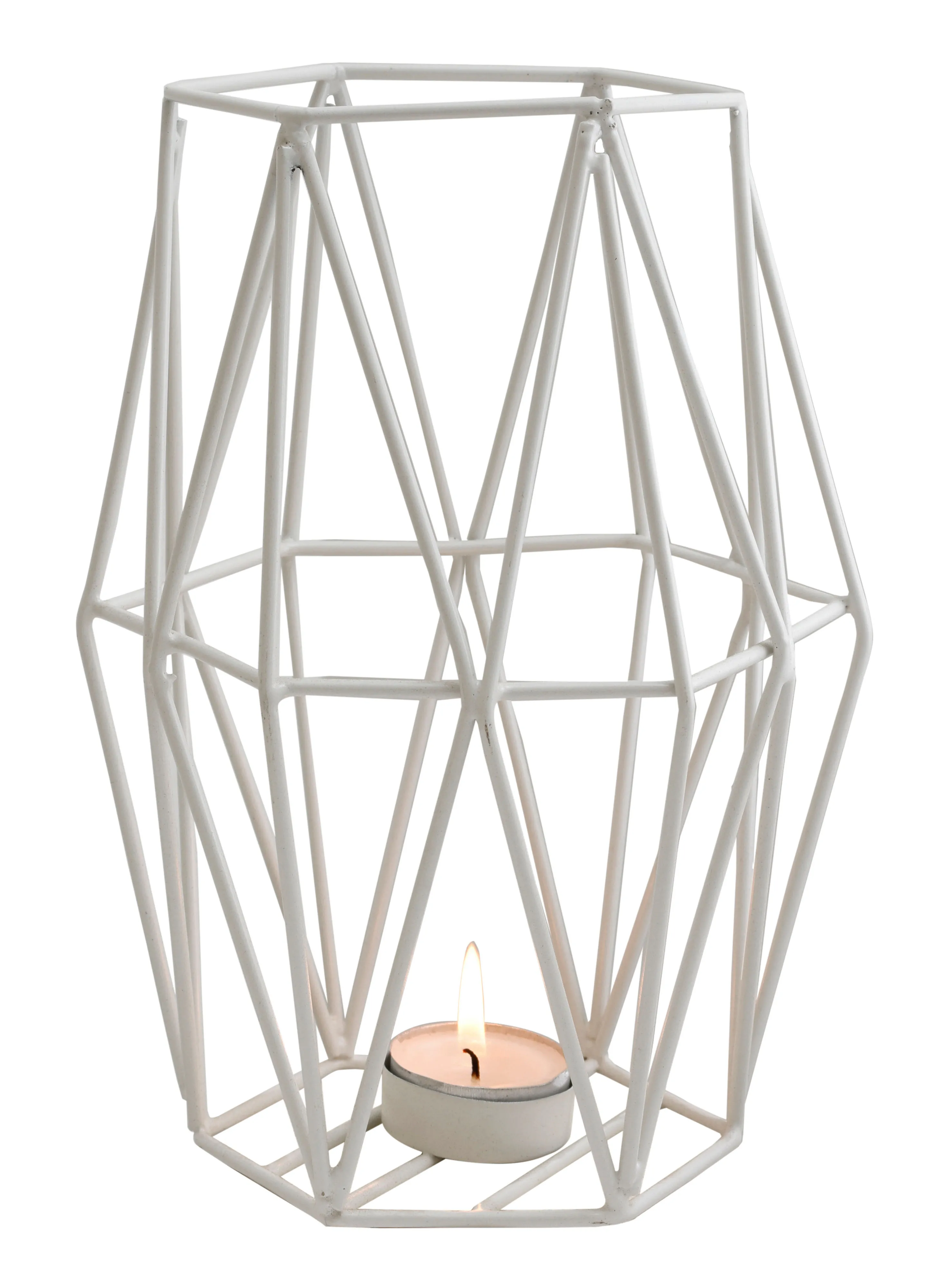 Hometown Decorative Candle Holder White 22x15cm