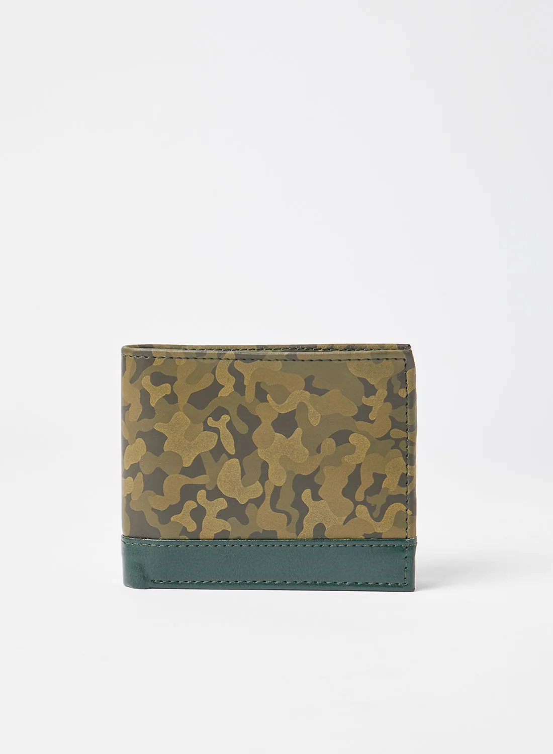 STATE 8 Camouflage Print Wallet Green Multi