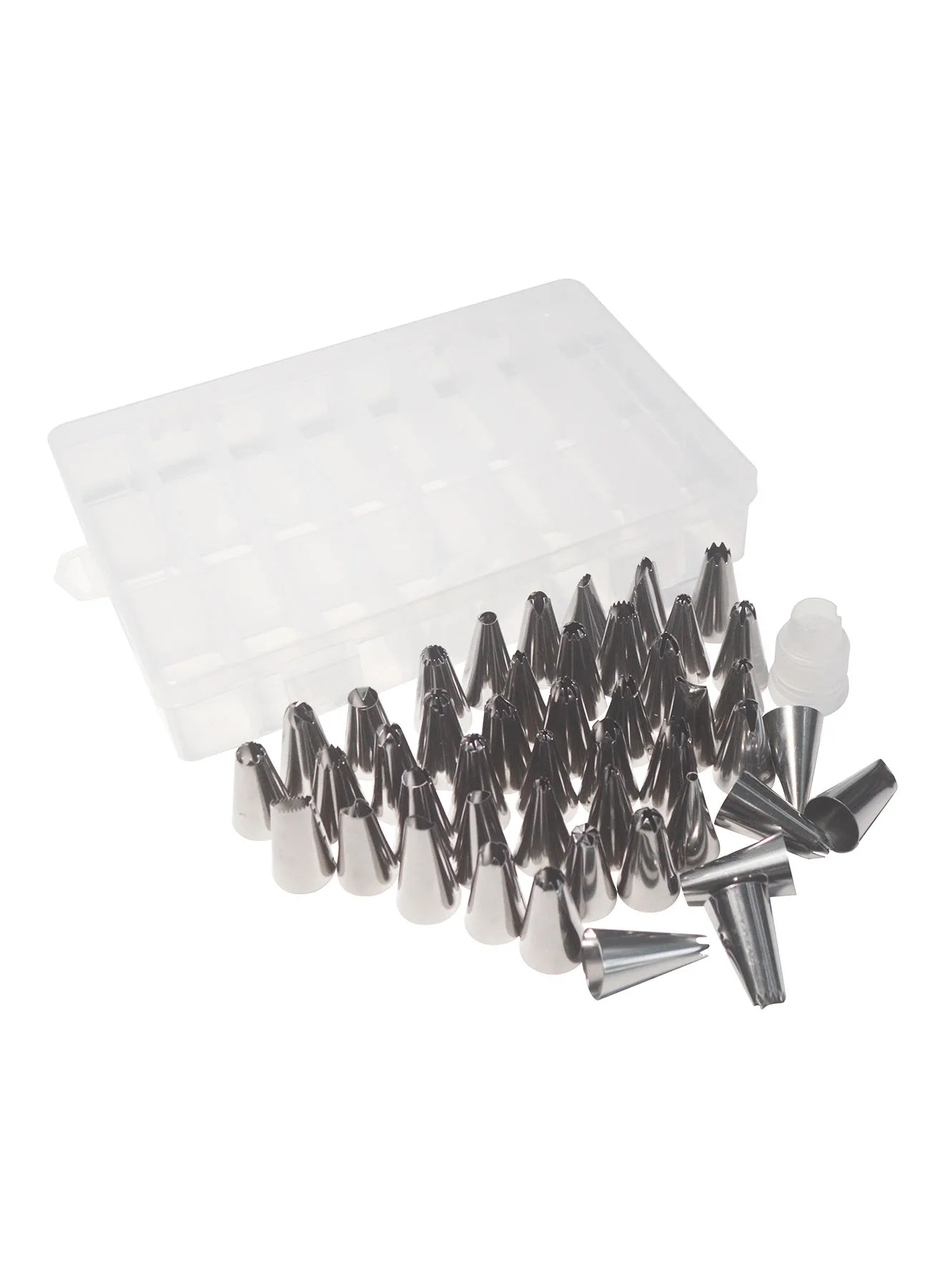 Amal Piping Tips - Made Of Stainless Steel - Reusable - Cake Decorating Tools - Baking Tools - Silver