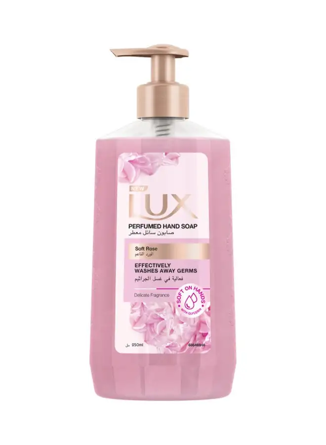 Lux Soft Rose Perfumed Liquid Hand Wash For All Skin types Pink 250ml