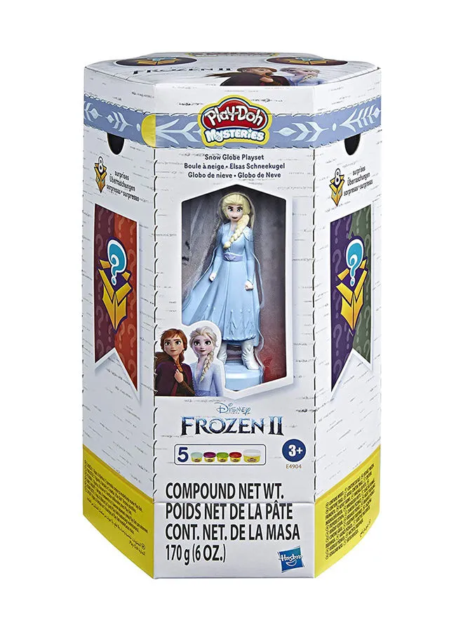 Play-Doh Mysteries Disney Frozen 2 Snow Globe Playset Surprise Toy With 5 Non-Toxic Colors 13.5x11.3x21.6cm