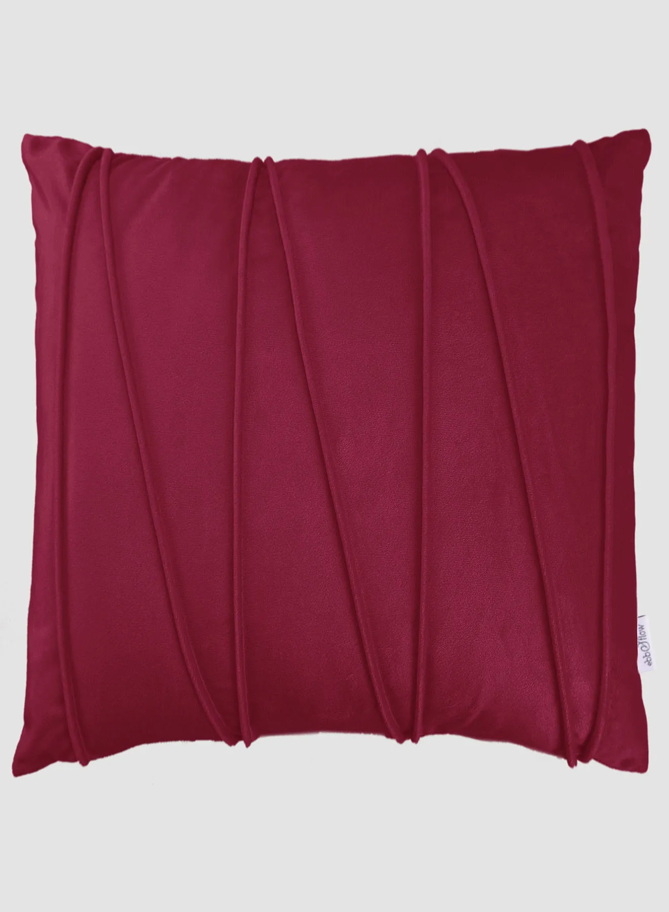 ebb & flow 3D Velvet Cushion  II,Unique Luxury Quality Decor Items for the Perfect Stylish Home Red 55 x 55cm