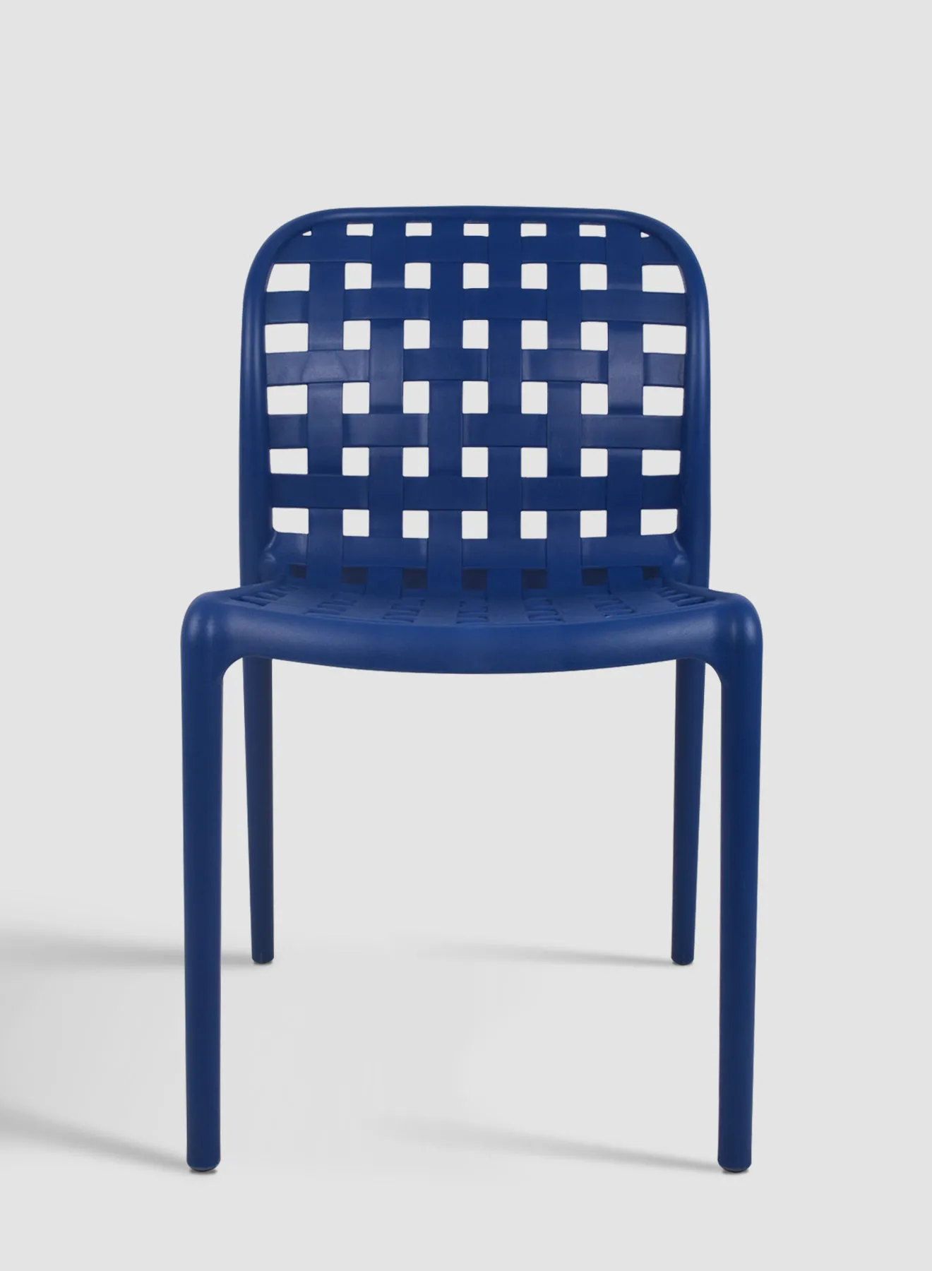 Switch Dining Chair Natural Collection In Navy Blue Plastic Size 57 X 48 X 83