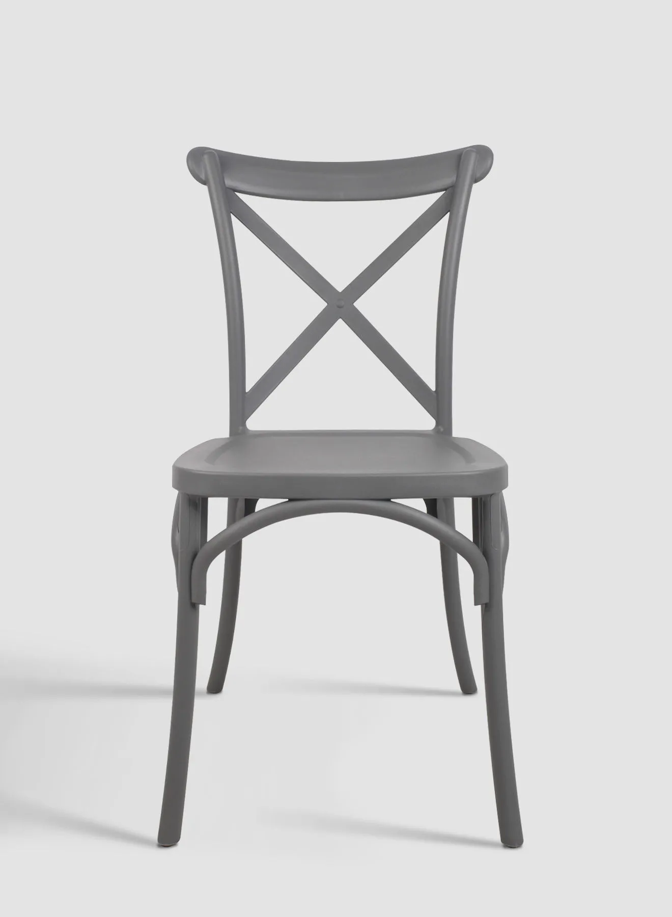 ebb & flow Dining Chair Luxurious - In Grey Plastic Chair Size 55 X 49 X 91