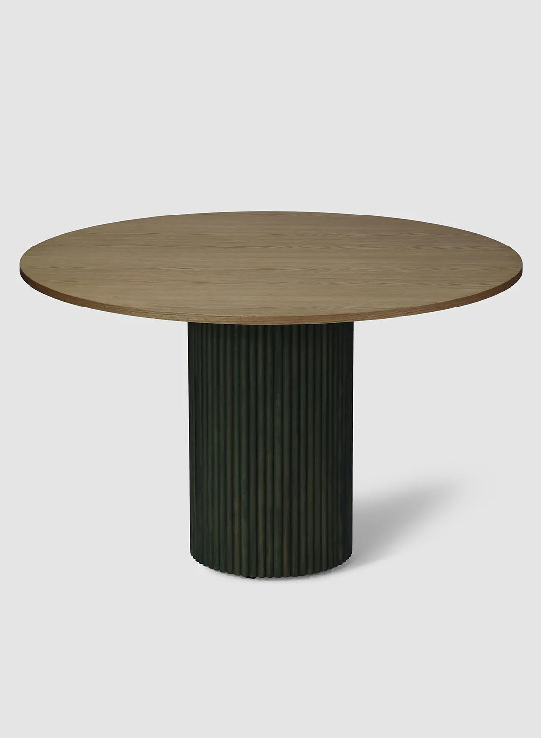 ebb & flow Dining Table Luxurious - 4 Seater - Green/Brown Hadley Collection Lacquered 1200X750 Round
