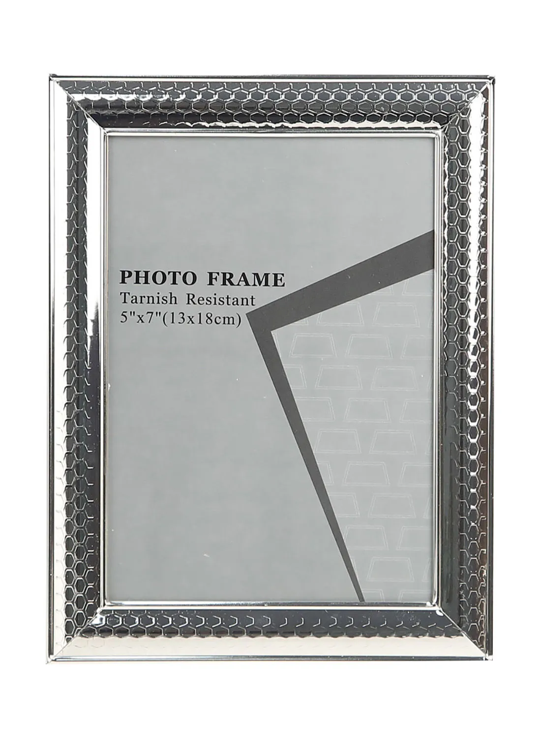 ebb & flow Tabletop Photo Frames With Outer Frame Silver outer frame size: L19.1xH23.9xT1.5cm for photo size: 6x8inch