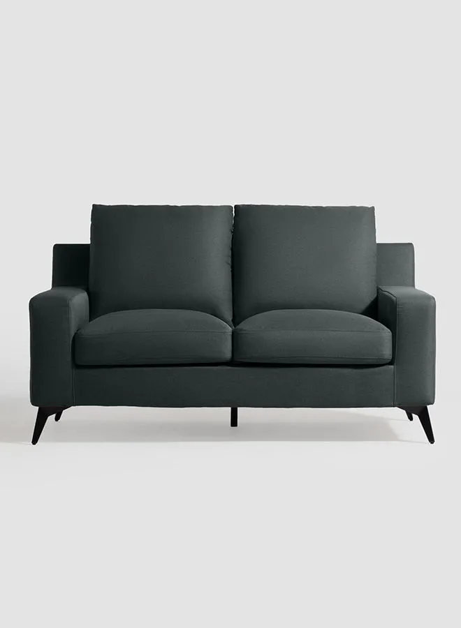 Switch Sofa - Upholstered Fabric Charcoal Wood Couch - 153 X 82 X 82 - 2 Seater Sofa Relaxing Sofa
