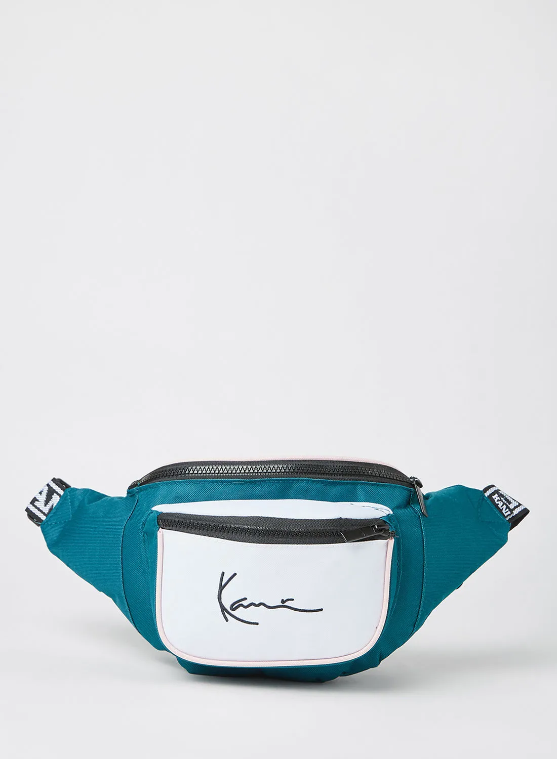 Karl Kani Signature Tape Waist Bag Green/White