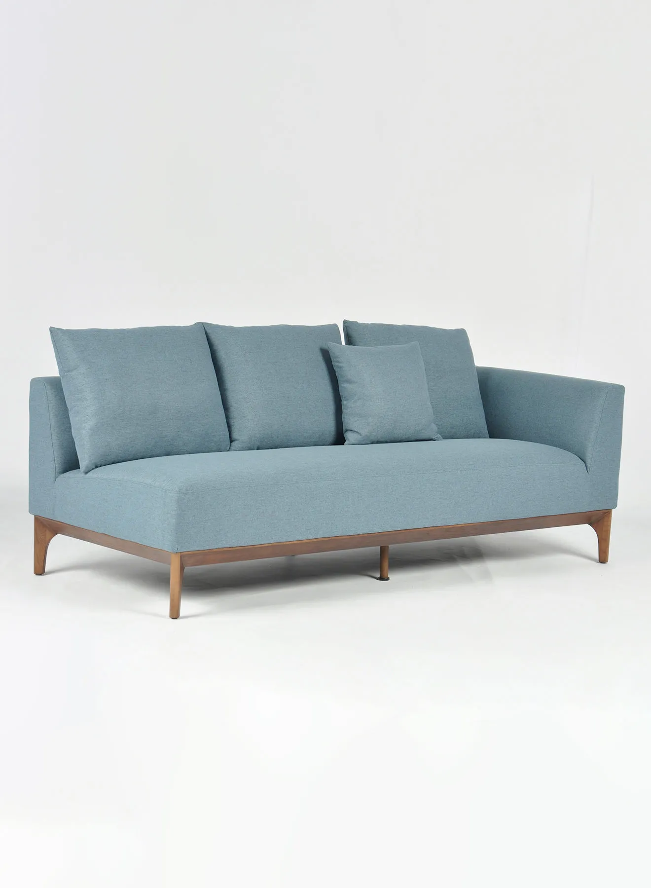 Switch Sofa - Upholstered Fabric Blue Wood Couch - 198 X 88 X 80 - 2 Seater Sofa Relaxing Sofa