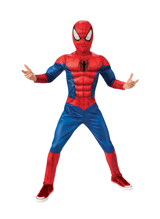 RUBIE'S Marvel Avengers Spiderman Muscle-Chest Kids Costume Large