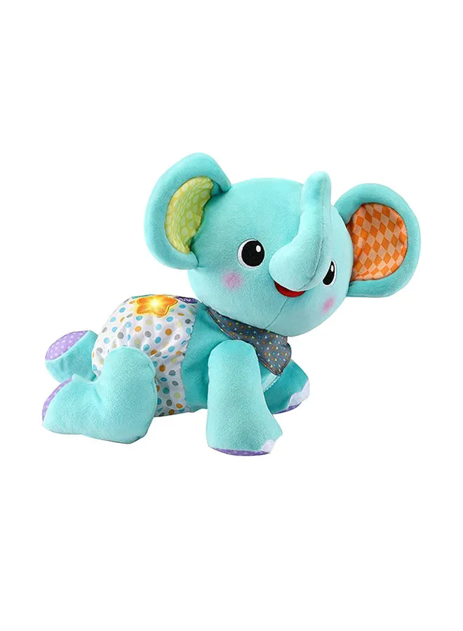 vtech Crawl With Me Elephant, Suitable for 6 months and above - VT80-533203 33x32.5x16.3cm