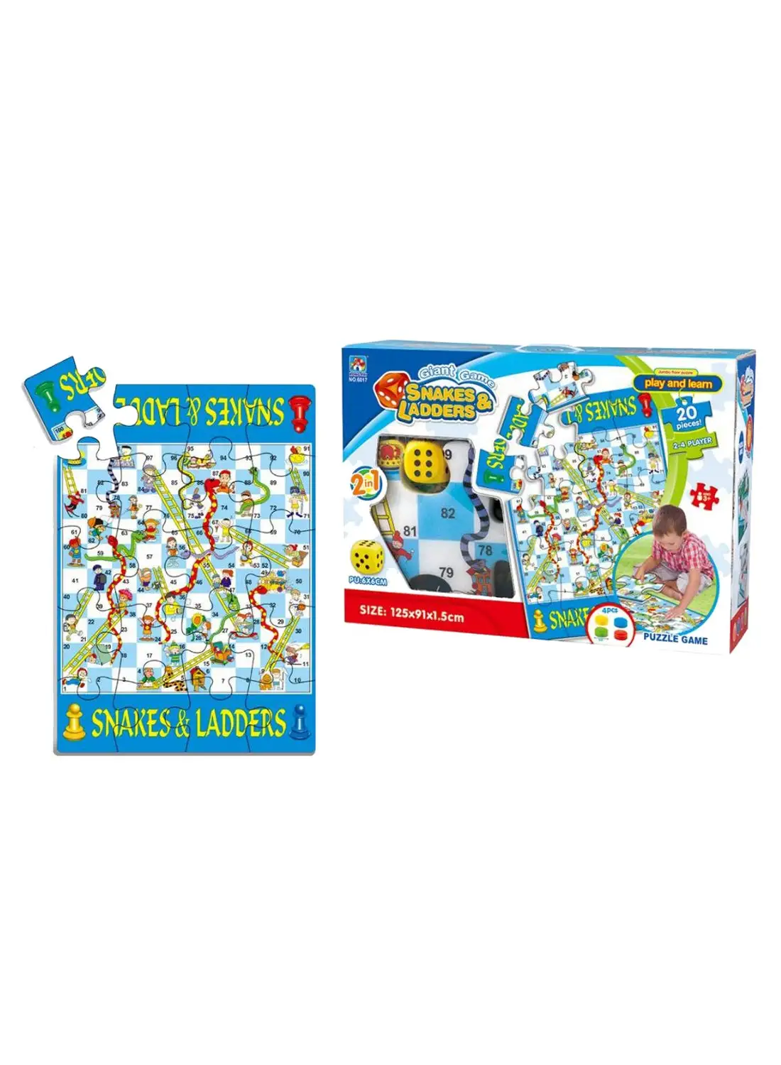 family time Snake And Ladder Game 2Asst  W.Bx 36-6017-18
