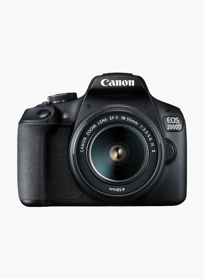 Canon EOS 2000D DSLR Camera، With 18-55 DC Lens، 24.1 MP، APS-C Sensor، Optical Viewfinder