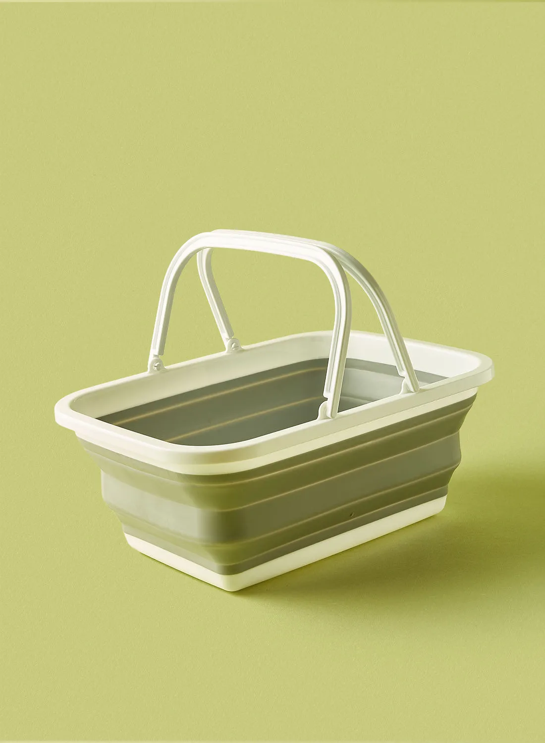 noon east Basket - Collapsible - Kitchen Storage - Kitchen Cabinet Organizer - Storage Basket - Light Grey