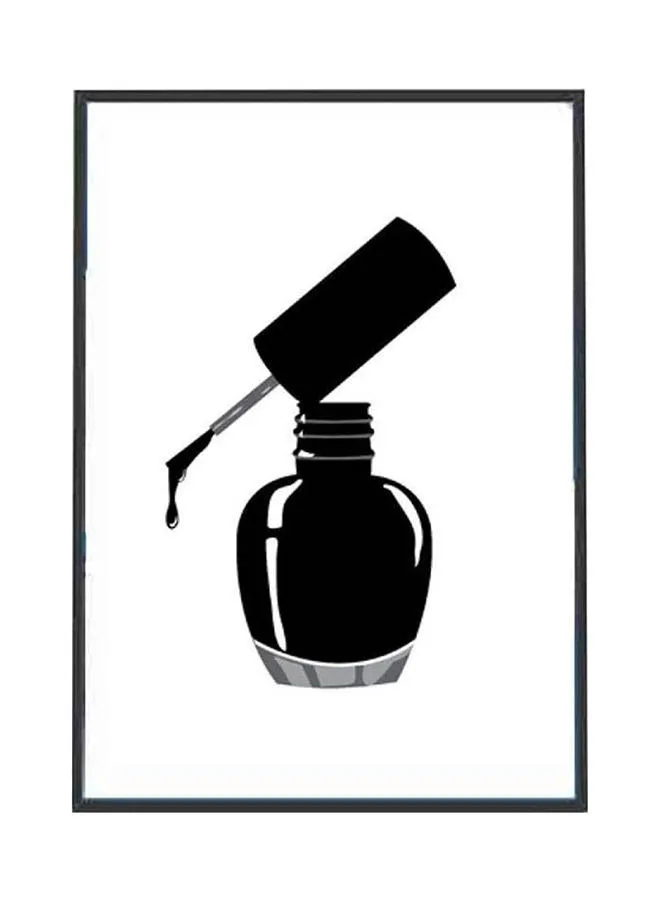 DECOREK طلاء أظافر لوحة قماشية مطبوعة أسود 57 × 71 × 4.5 سم