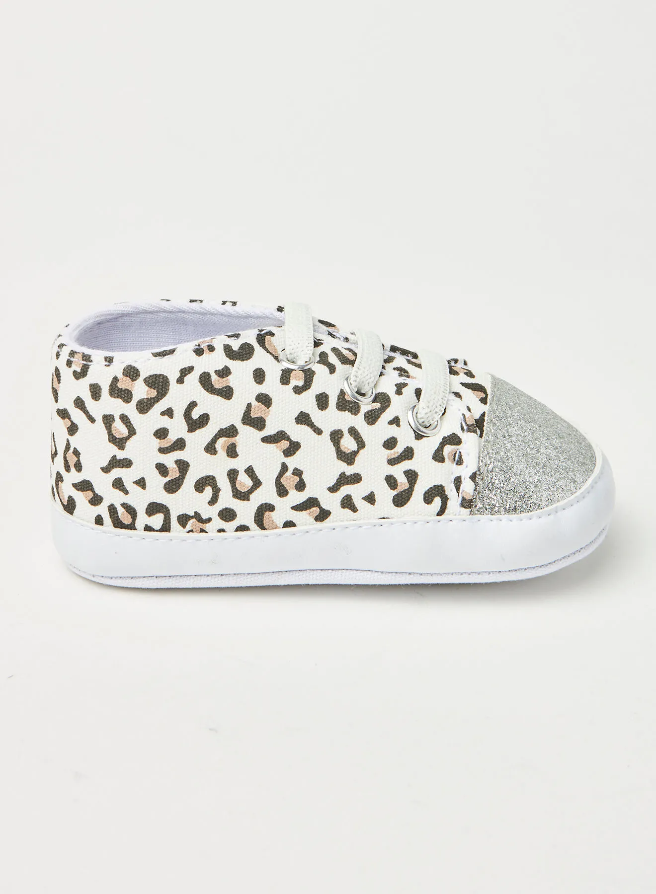 NEON Animal Printed Casual Slip-On Shoes Silver
