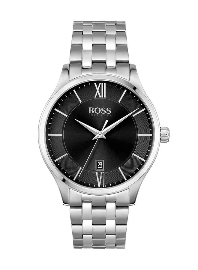 HUGO BOSS Men's Elite  Black Dial Watch - 1513896