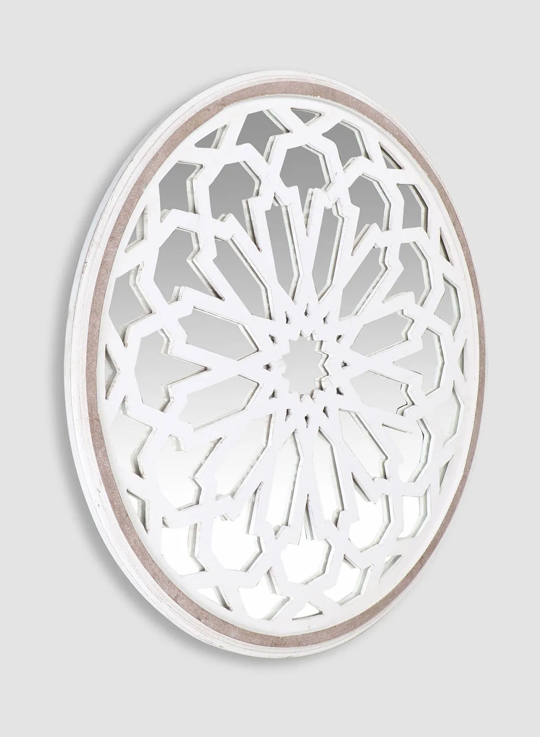 Switch Decorative Mirror Unique Luxury Quality Material For The Perfect Stylish Home  AHI-022321210 White Dia83centimeter