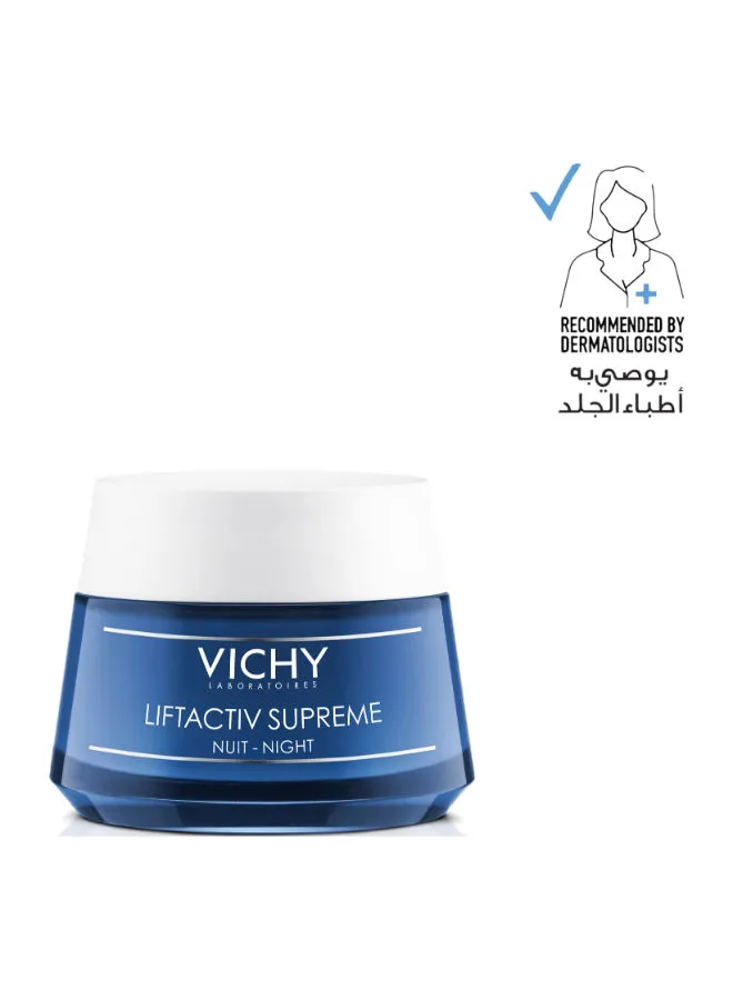 Vichy Liftactiv Supreme Anti Aging Face Moisturizer Night Cream With Vitamin C 50ml