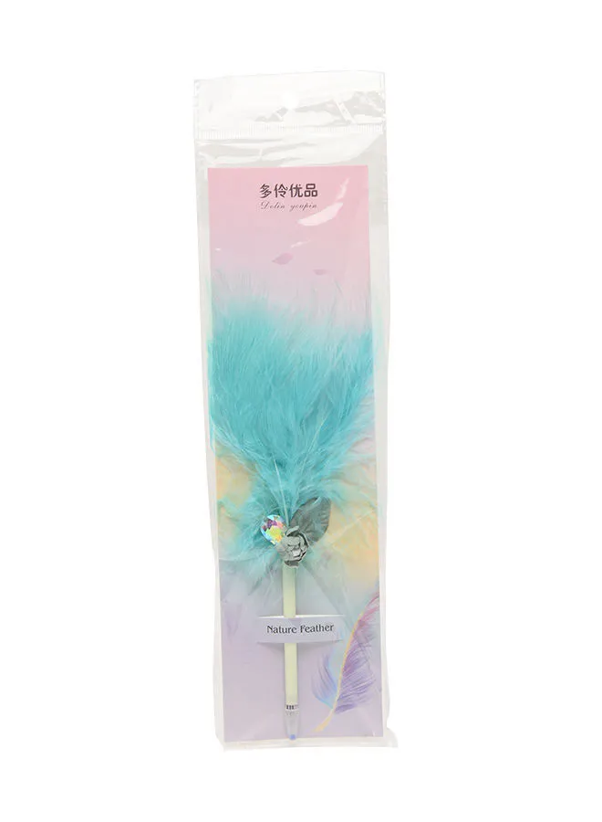 Dollar Plus Cute Gift Pen With Feather multicolour