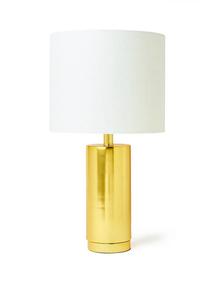 مصباح طاولة معدني من سويتش لوك | عاكس الضوء ذهبي 12 × 12 × 22 بوصة