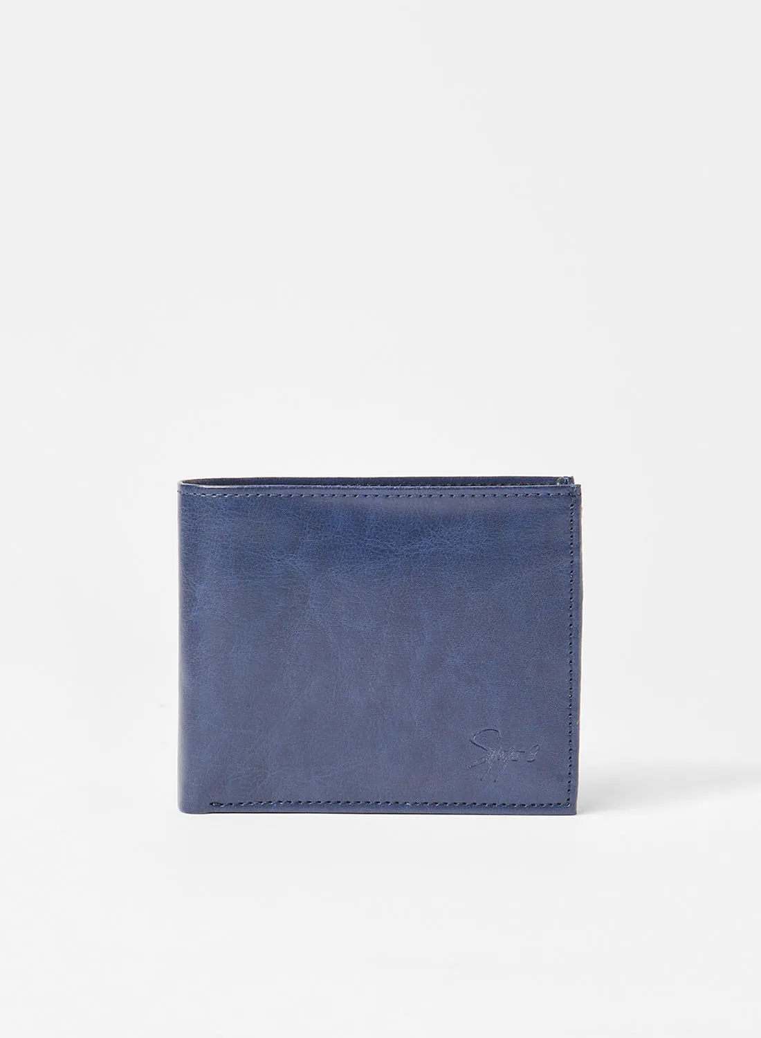 STATE 8 Two Tone Leather Wallet Blue/Orange