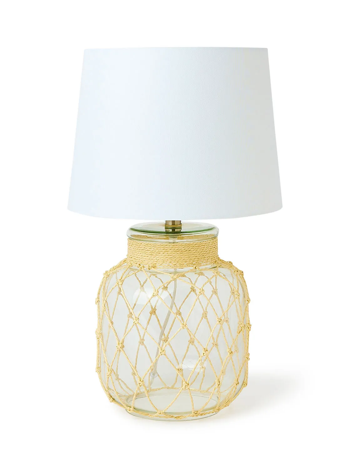 Switch Rope Table Lamp | Lampshade Beige 13 x 13 x 19.25inch