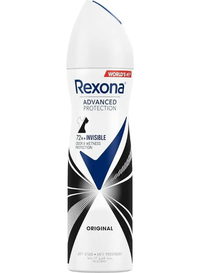 Rexona Women Antiperspirant Deodorant Spray Invisible Clear 150ml