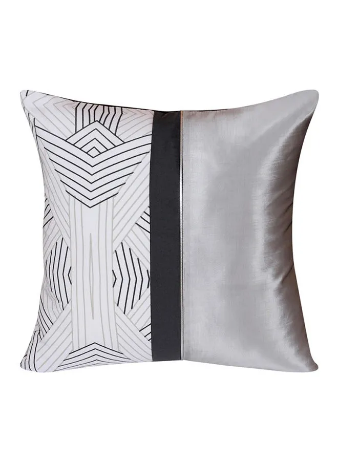 Hometown Polyester Square Shaped Decorative Cushion Cover Dark Grey 40X40cm