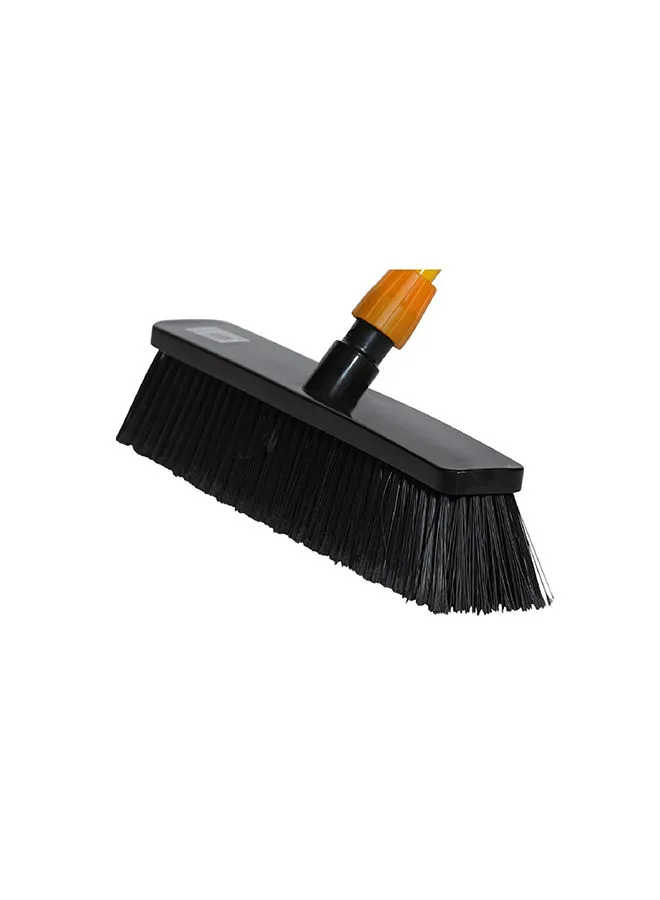 APEX Brico Push Broom أسود / برتقالي 50x13x19 سم