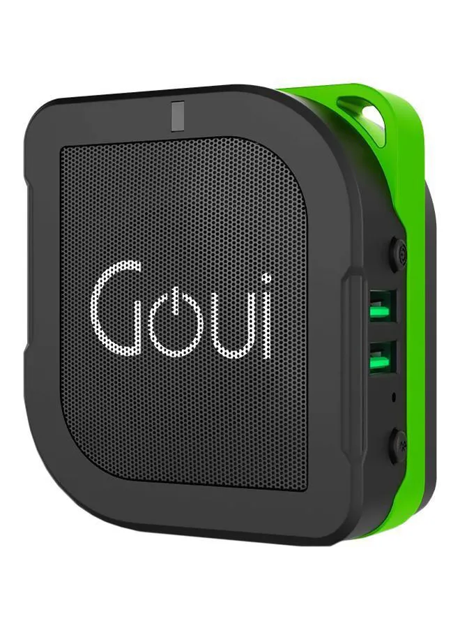 Goui Buyuni 3-In-1 Power Bank 5200 mAh + Bluetooth Speaker + Wall Charger Black/Green