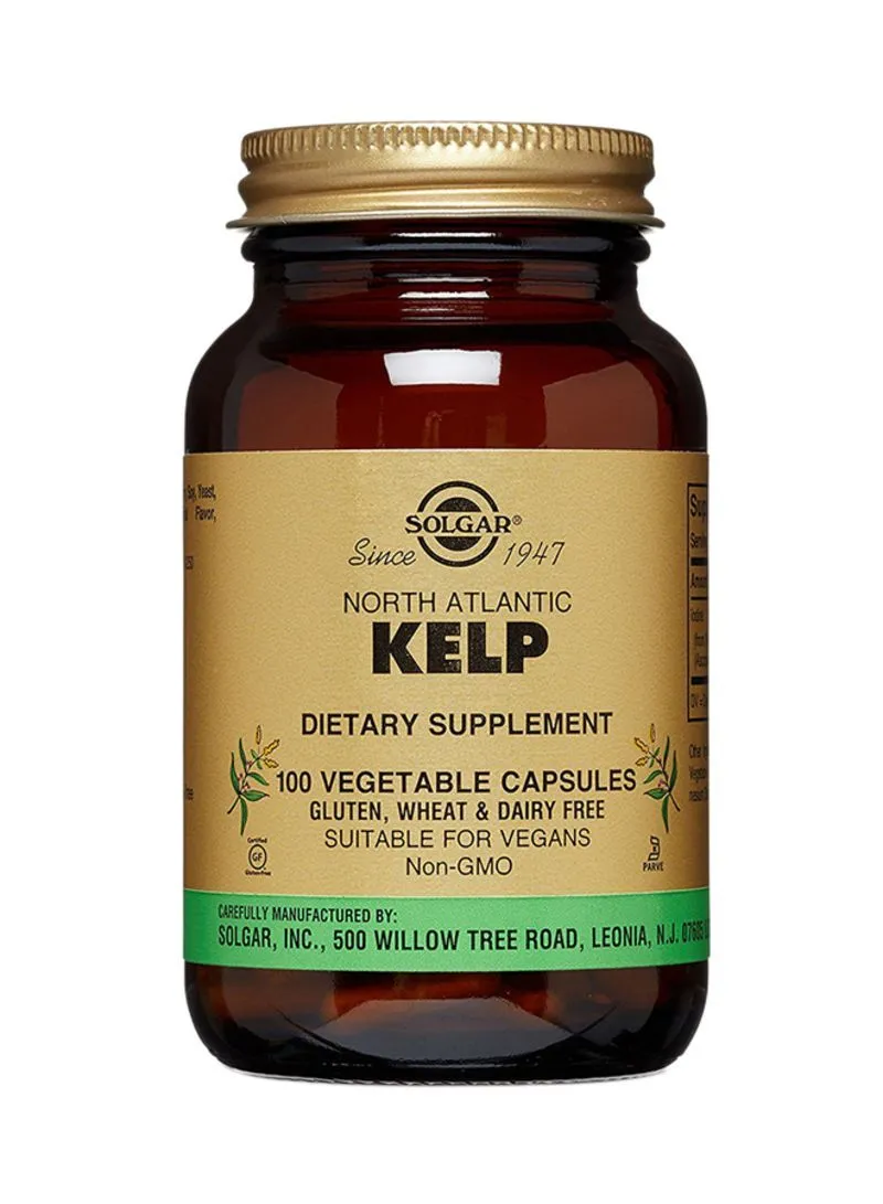 Solgar North Atlantic Kelp Dietary Supplement - 100 Veg Capsules