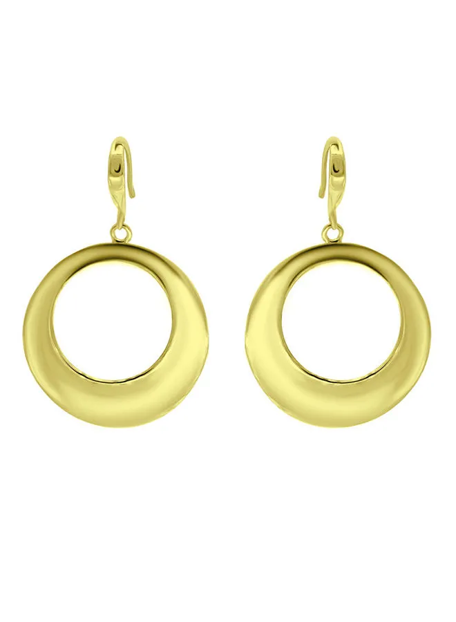 Aila Elegant Design Brass Dangle Earrings