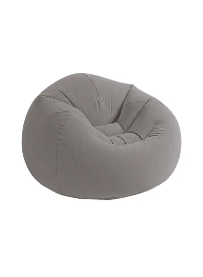 INTEX Beanless Bag Inflatable Lounge Chair Grey 114x114x71cm