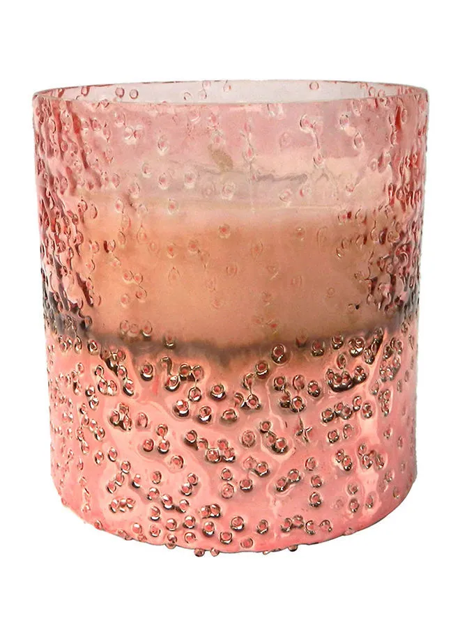 ebb & flow Scented Soy Wax Candle Unique Luxury Quality Product For The Perfect Stylish Home Desktop Decoration Pink 10.16 X 10.16 X 10.16cm