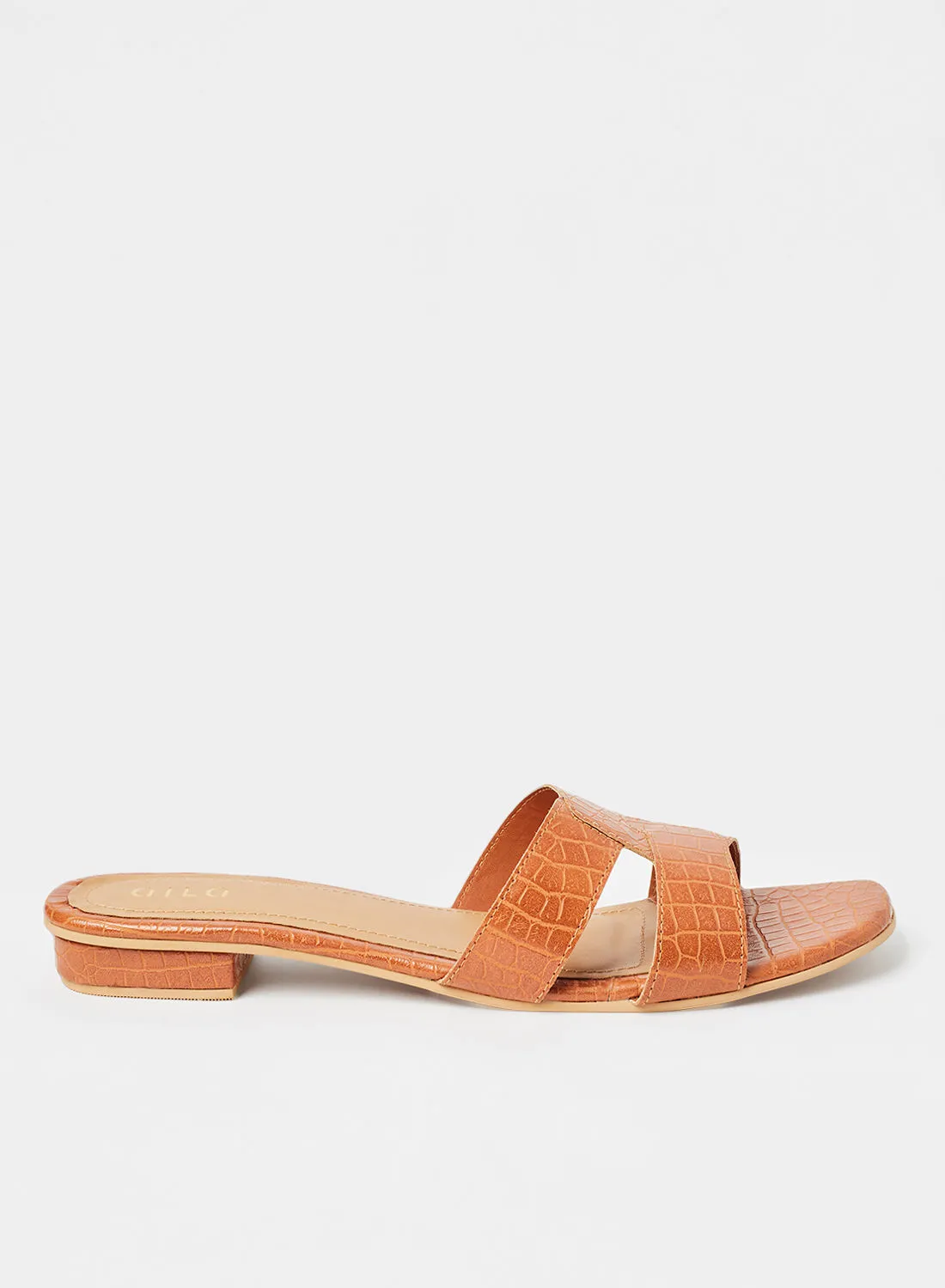 Aila Casual Flat Sandals Tan