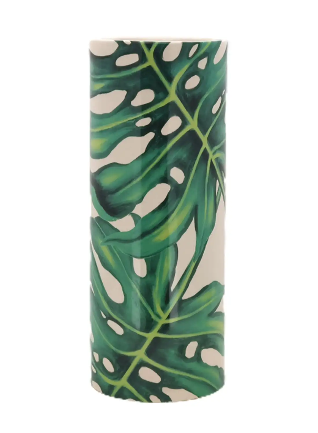 Switch Beautiful Designs Ceramic Vase Unique Luxury Quality Material For The Perfect Stylish Home N13-003 White/Green